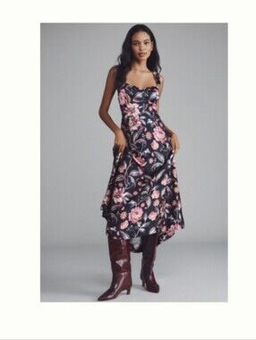 Brand NEW Anthropologie Jocelyn Sleeveless Slip Midi Dress by Maeve